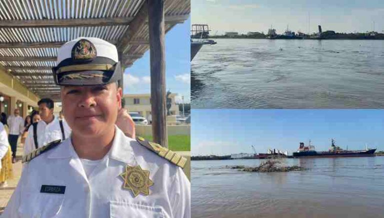 Maniobras del Puerto de Tampico se suspenden por las noches para evitar accidentes con la palizada.