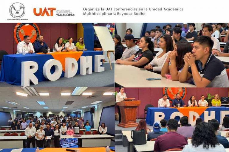 Organiza la UAT conferencias en la Unidad Académica Multidisciplinaria Reynosa Rodhe.