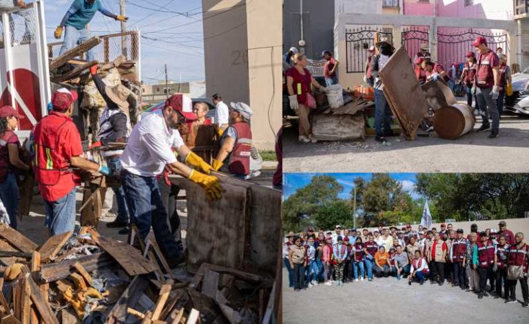 Retiran más de 25 toneladas de cacharros en la Infonavit Buenavista.