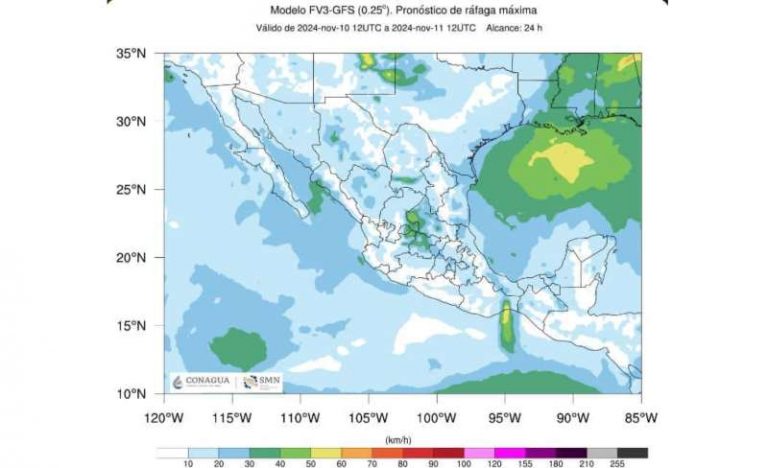 El Frente frío 8 dejará vientos fuertes y lluvias aisladas en Tamaulipas.