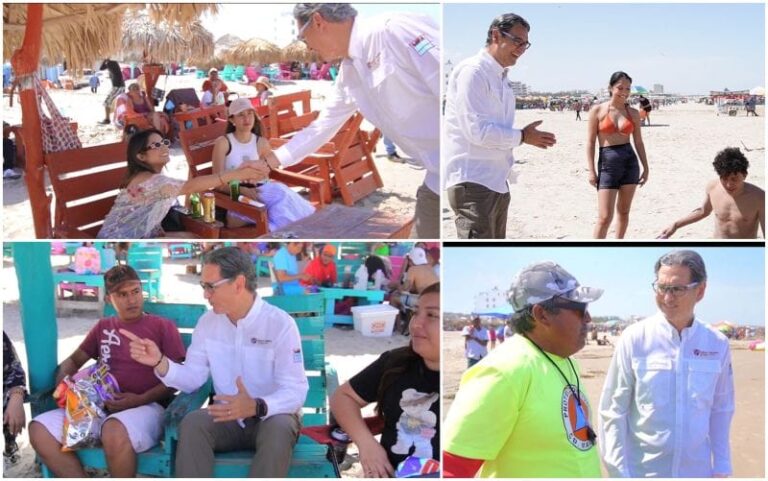 Reconoce Erasmo que más de 80 mil turistas disfrutan de playa Miramar.
