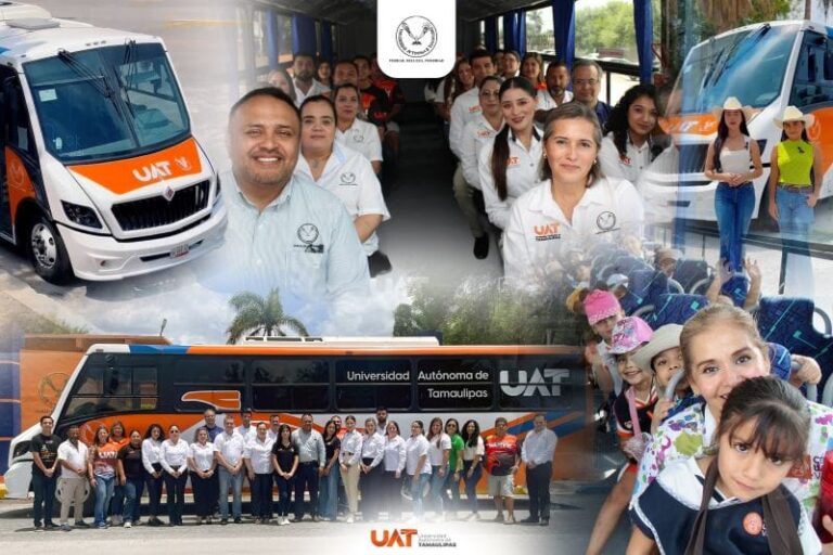 Entrega la UAT nuevas unidades para el transporte gratuito de sus estudiantes