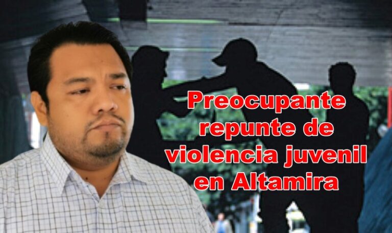 Preocupante repunte de violencia juvenil en Altamira